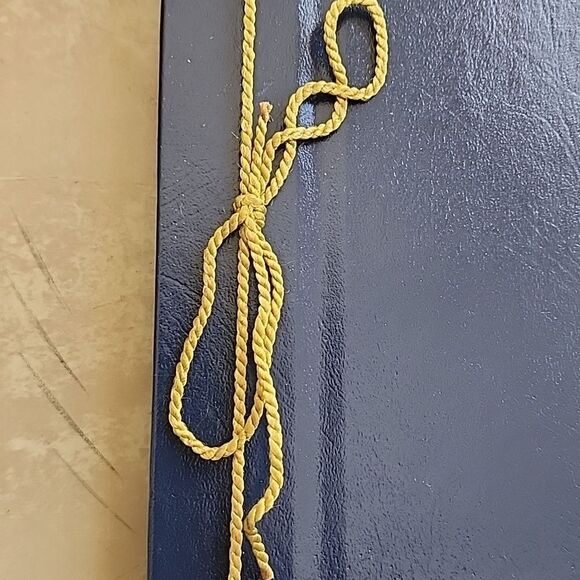 1960's Never Used Large Hardcover Scrapbook with Gold Cord Tie Binding - Picture 2 of 16